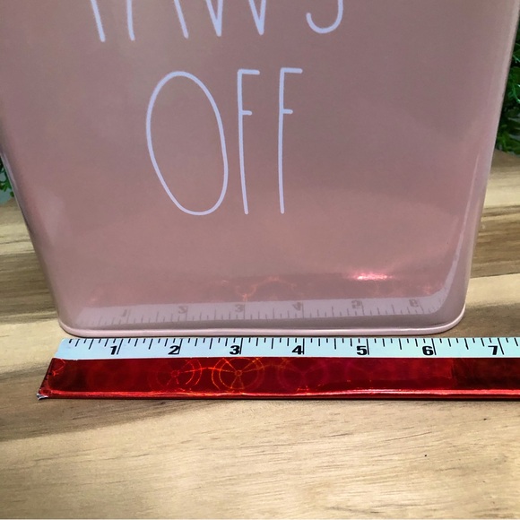 Rae Dunn “PAWS OFF” metal canister - Picture 5 of 5